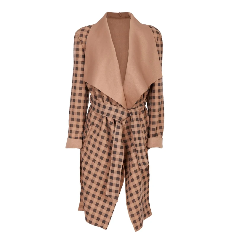 SOHUMAN Women's Coat, Brown, One Size - Image 1