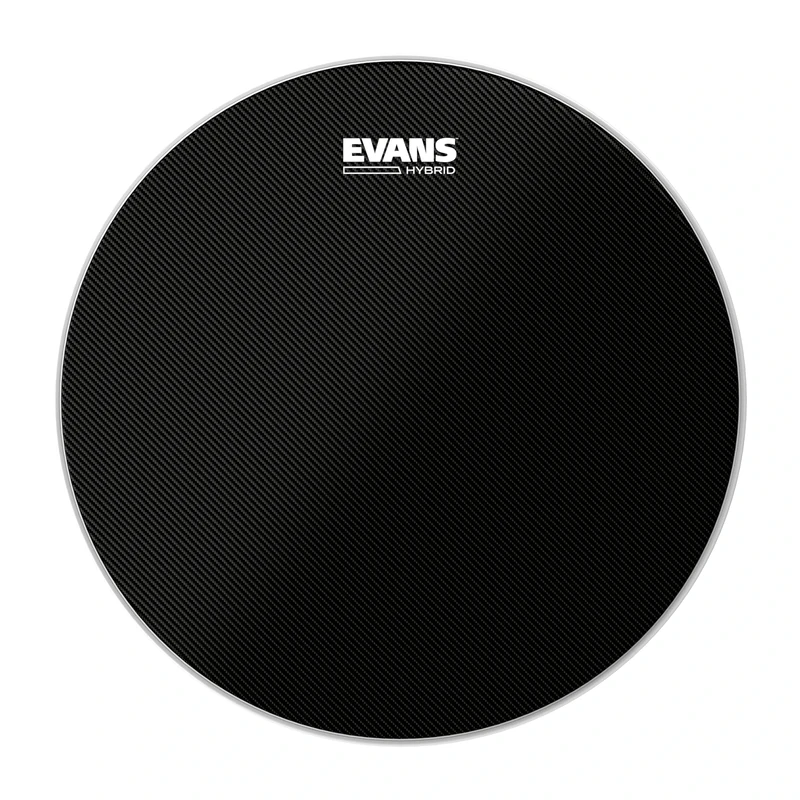 Evans Hybrid Black Marching Snare Drum Head - Marching Band Drum Heads - 14 Inch