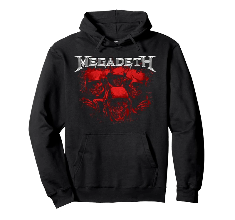 Megadeth - Red Vic Chrome Pullover Hoodie - Image 1