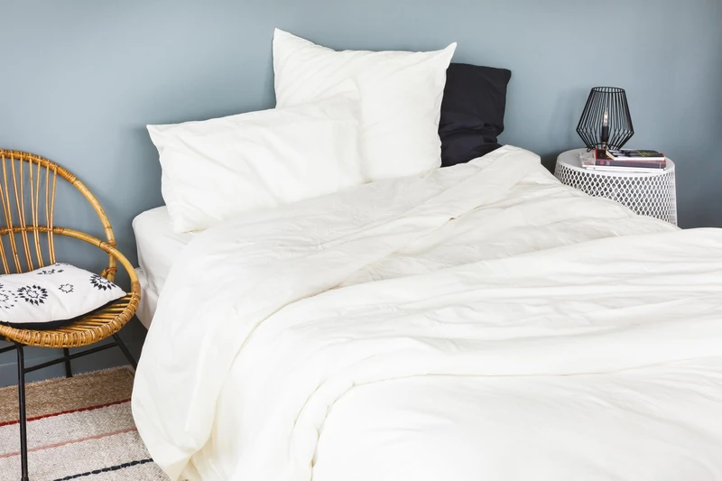 Cap Ferret Washed Cotton Duvet Cover, 240 cm x 260 cm, White - Image 1
