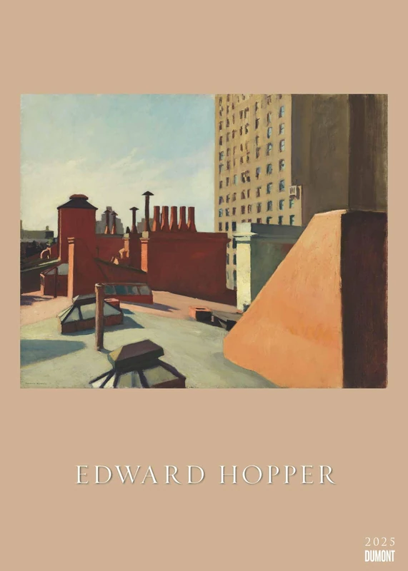 DUMONT Edward Hopper 2025 Wall Calendar, 50 x 70 cm, Poster Calendar with Works by Edward Hopper, Unique Style, Most Famous Representative of American Realism