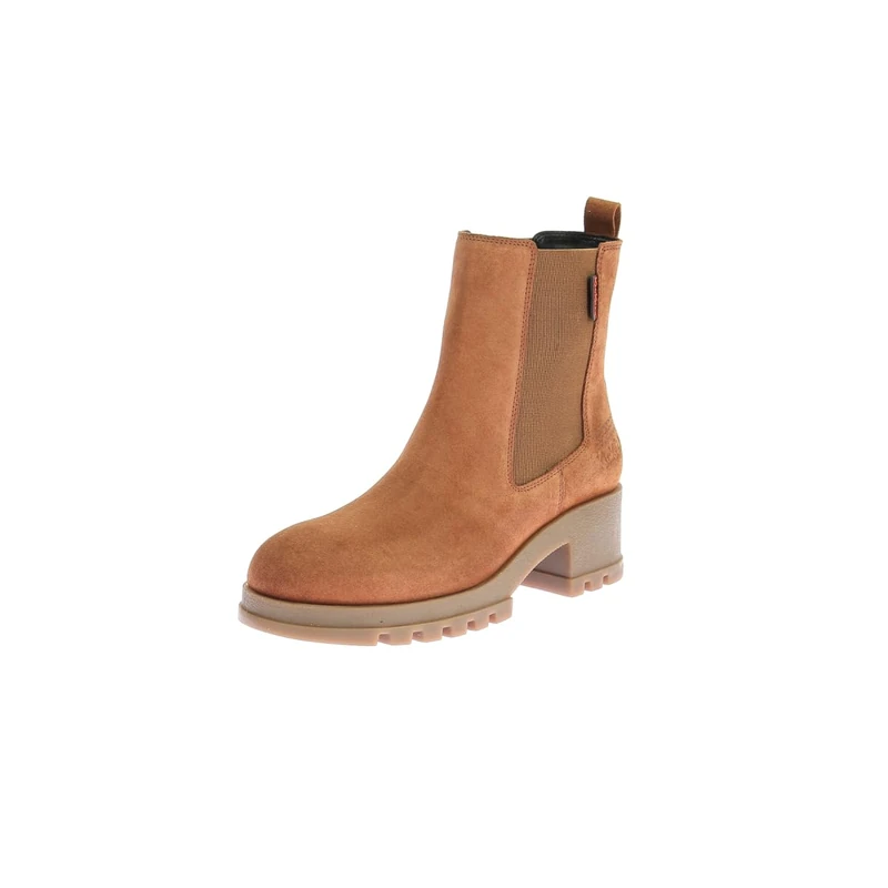 KICKERS Womens Kick Stretch Chelsea Boots, camel, 4 UK