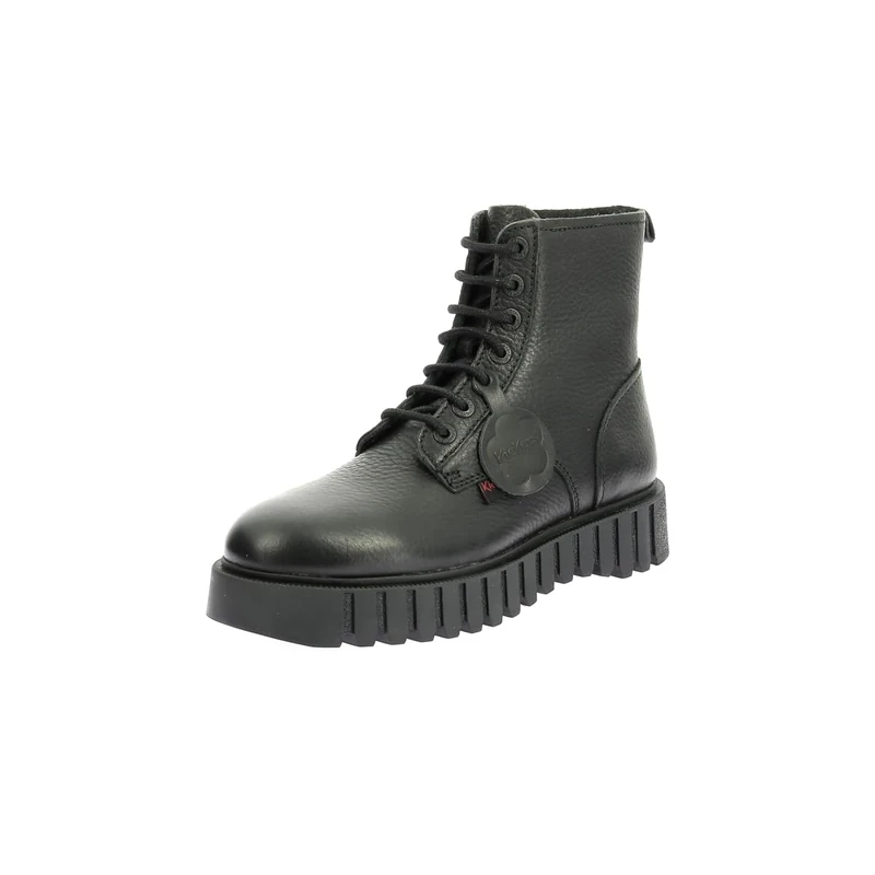 KICKERS Women's Kick Facet Ankle Boots, black, 5 UK