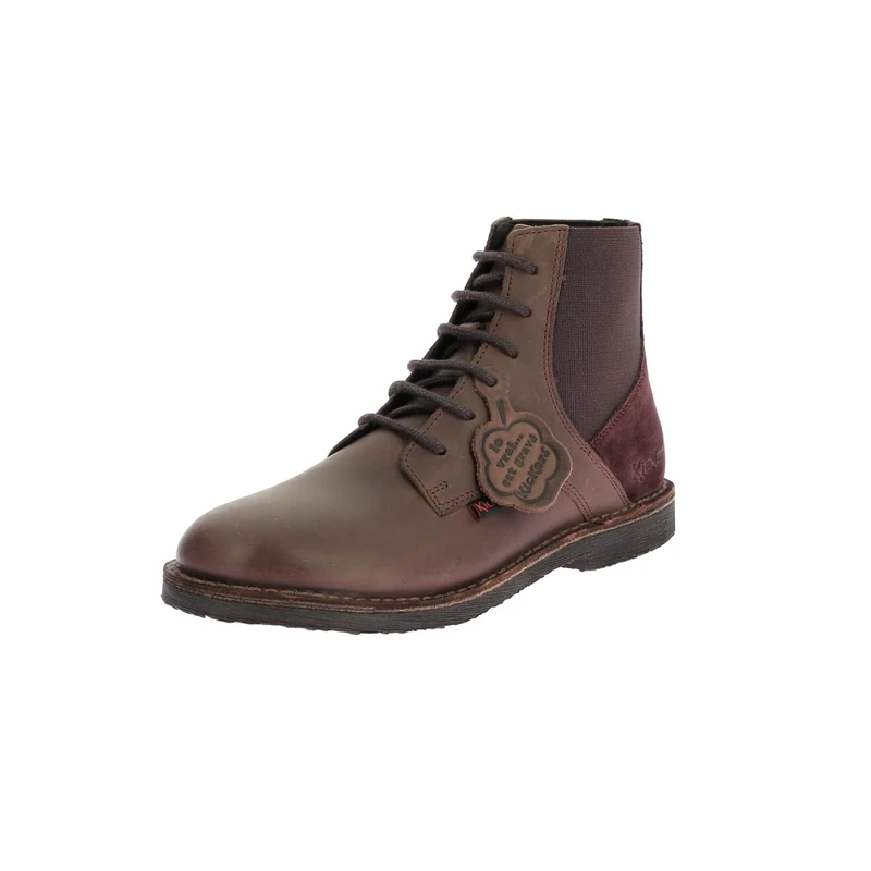 Kickers Women's Kick Liti Ankle Boot, Dark Brown, 4 UK