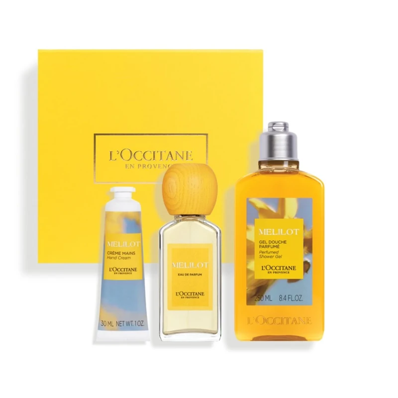 L'OCCITANE Mélilot Fragrance Collection (Worth £95.50) | Amazon Exclusive | Long-Lasting, Golden Honey Floral, Sweet and Elegant Scented | Premium & Clean Beauty Fragrance Set for All