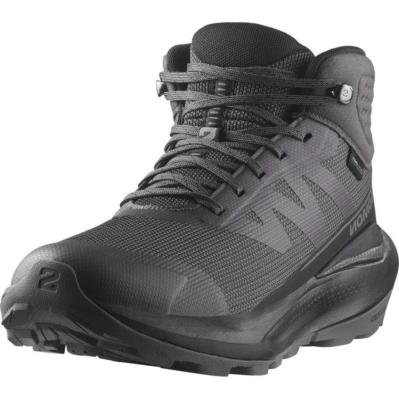 Salomon Elixir Tour Mid Waterproof Women's Hiking Shoes, Optimal Comfort, Soft Ride, and Weatherproof, Asphalt, 7.5