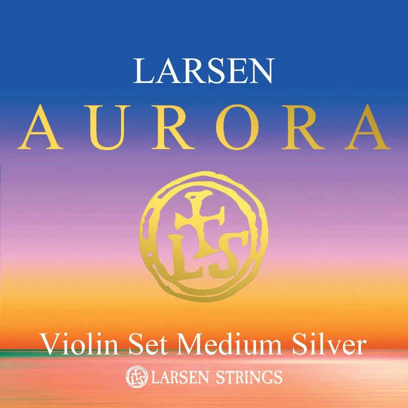 LARSEN STRINGS Aurora violin strings set 4/4 with D silver medium