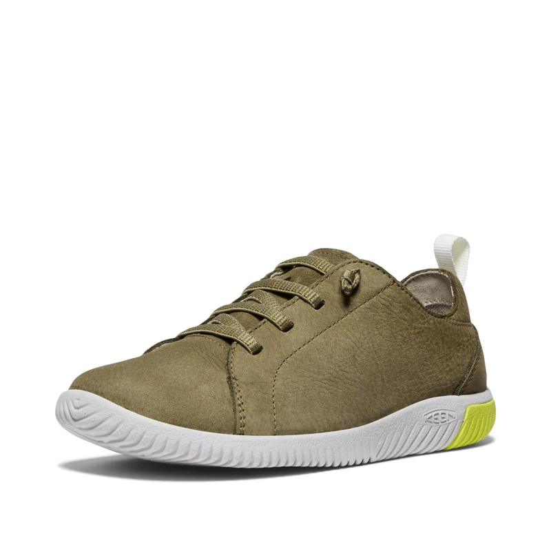 KEEN Unisex-Child KNX Lace Up Lightweight Barefoot Feel Sneakers, Martini Olive/Evening Primrose, 1