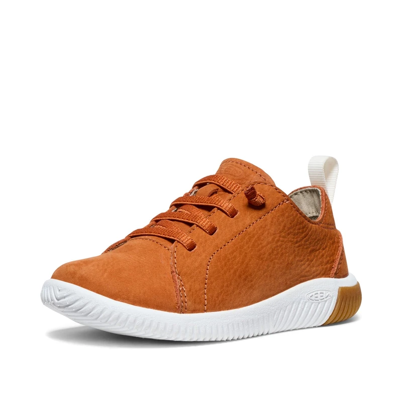 KEEN Unisex-Child KNX Lace Up Lightweight Barefoot Feel Sneakers, Gold Flame/Star White, 12