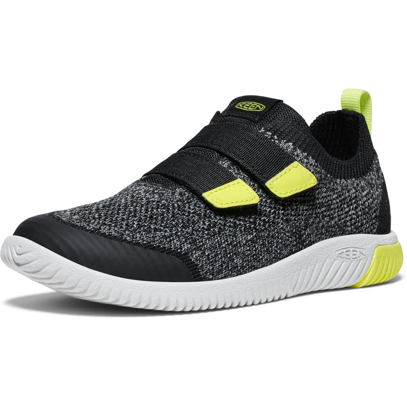 KEEN Unisex-Child KNX Knit DS Sneakers, Black/Evening Primrose, 4