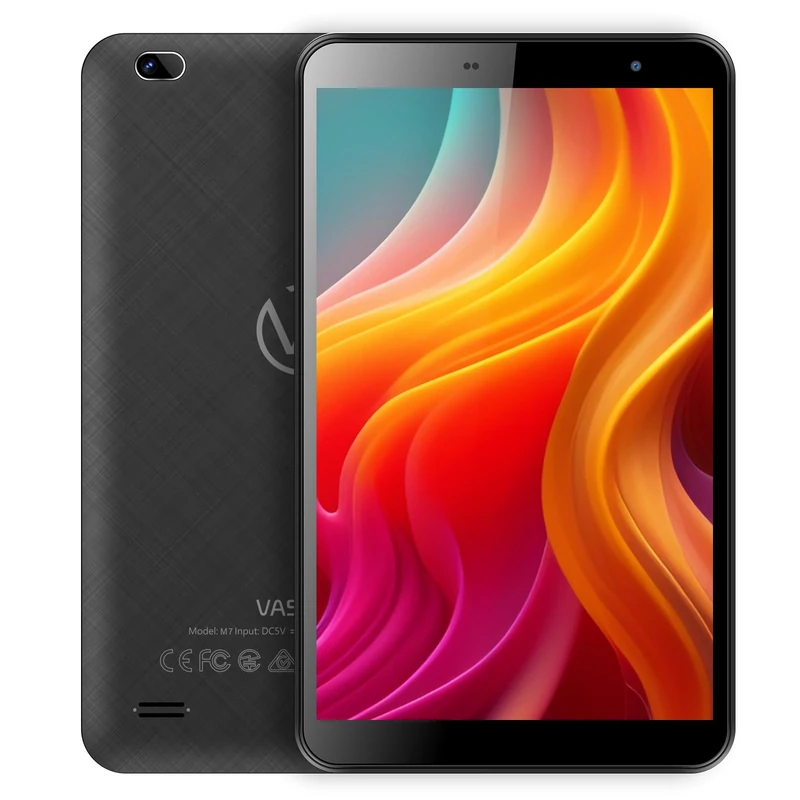 VASOUN 7 inch Tablet, Android 13, Tablet PC with 32GB, 1024x600 HD IPS Display, Quad Core Processor, Dual Camera, WIFI, Bluetooth, Portable Tablets PC (with case)