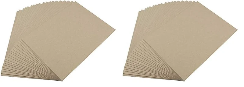 House of Card & Paper Grey Kraft Board 1500micron 945gsm A4 Size 20 Sheets per Pack, HCP472 (Pack of 2)