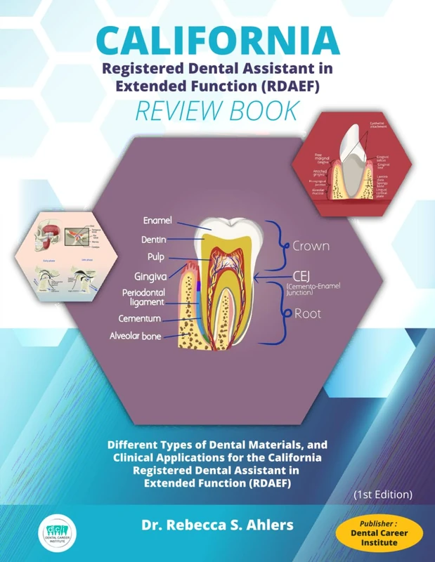 CALIFORNIA REGISTERED DENTAL ASSISTANT IN EXTENDED FUNCTION: Different Types of Dental Materials, and Clinical Applications for the California Registered Dental Assistant in Extended Function (RDAEF)