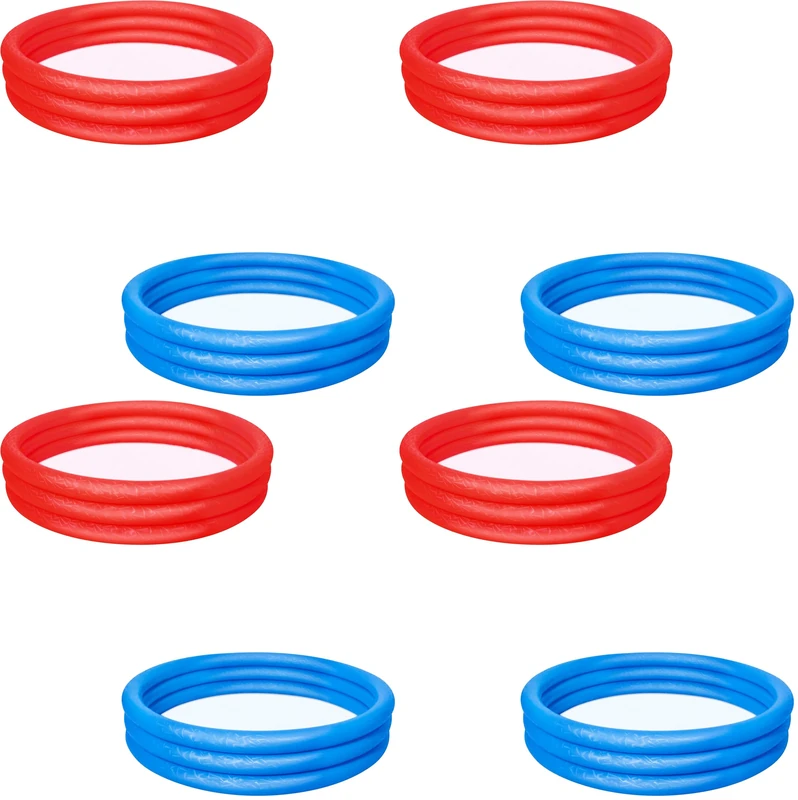 Bestway Play Paddling Pool | Inflatable Garden Pool for Toddlers and Kids, 1.83 m x 33 cm, Ages 2+, Assorted Colours (Pack of 4)