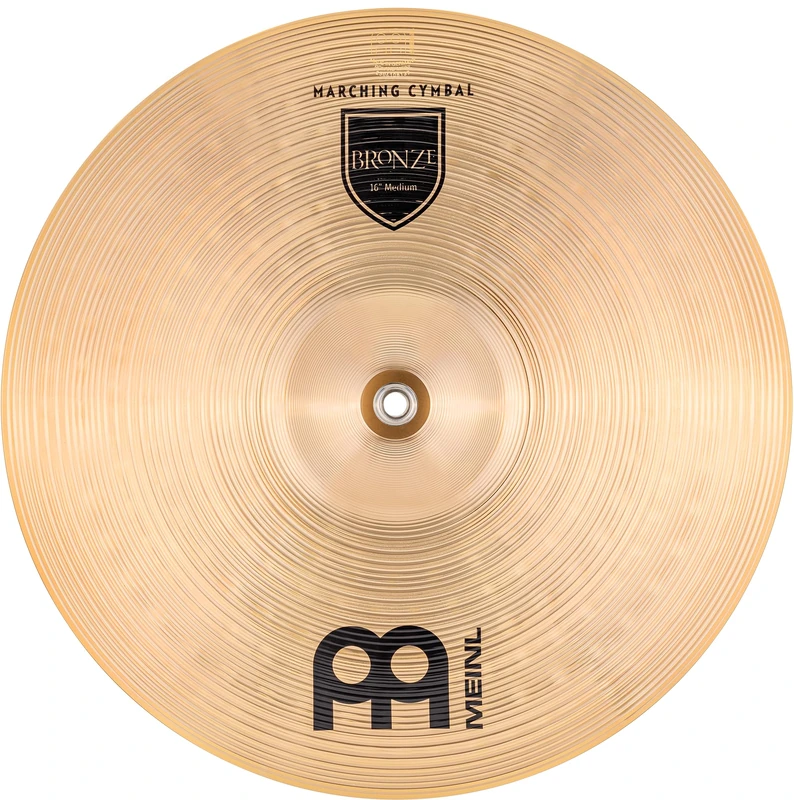 Meinl Cymbals Marching Student Range – 16 Inch Medium Marching Cymbal – B12 Bronze, Traditional Finish (MA-BZ-16M)