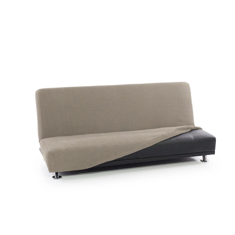 FAVERTI® Click Clack 3 Seater Sofa Bed Cover from 160 to 200 cm | Model NOVELE | Linen | Super Elastic Cover Ideal for Any Sofa Bed | Quality Protector Jacquard Fabric Cotton Feel