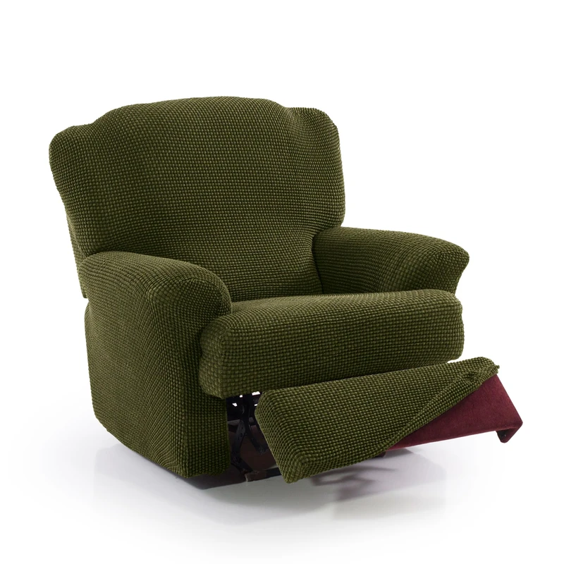 FAVERTI® Super Elastic Relax Armchair Cover from 70 to 90 cm | Model NOVELE | Lawn | Recliner Cover Separate Feet | Quality Protector Jacquard Fabric Cotton Feel