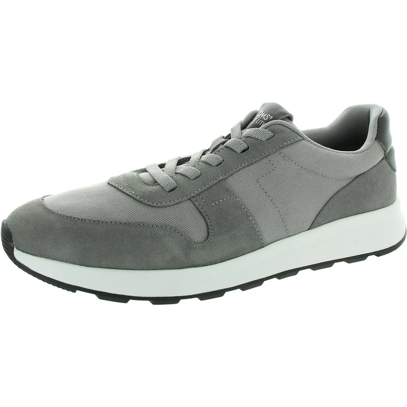 TOMS Men's Trvl Lite Retro Sneaker, Water Repellent Drizzle Gray Suede/Vintage Twill, 7.5