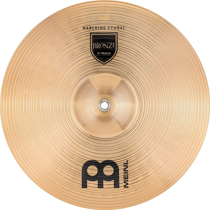 Meinl Cymbals Marching Student Range – 14 Inch Medium Marching Cymbal – B12 Bronze, Traditional Finish (MA-BZ-14M)