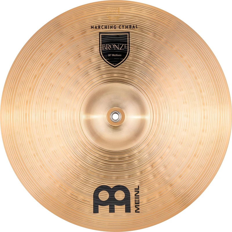 Meinl Cymbals Marching Student Range – 18 Inch Medium Marching Cymbal – B12 Bronze, Traditional Finish (MA-BZ-18M)