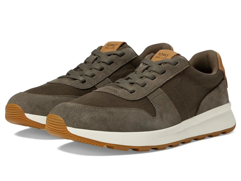 TOMS TRVL LITE Sneakers for Men - Ultra-Lightweight, Water-Repellent Shoes with Stretch Laces and CloudBound Foam Comfort
