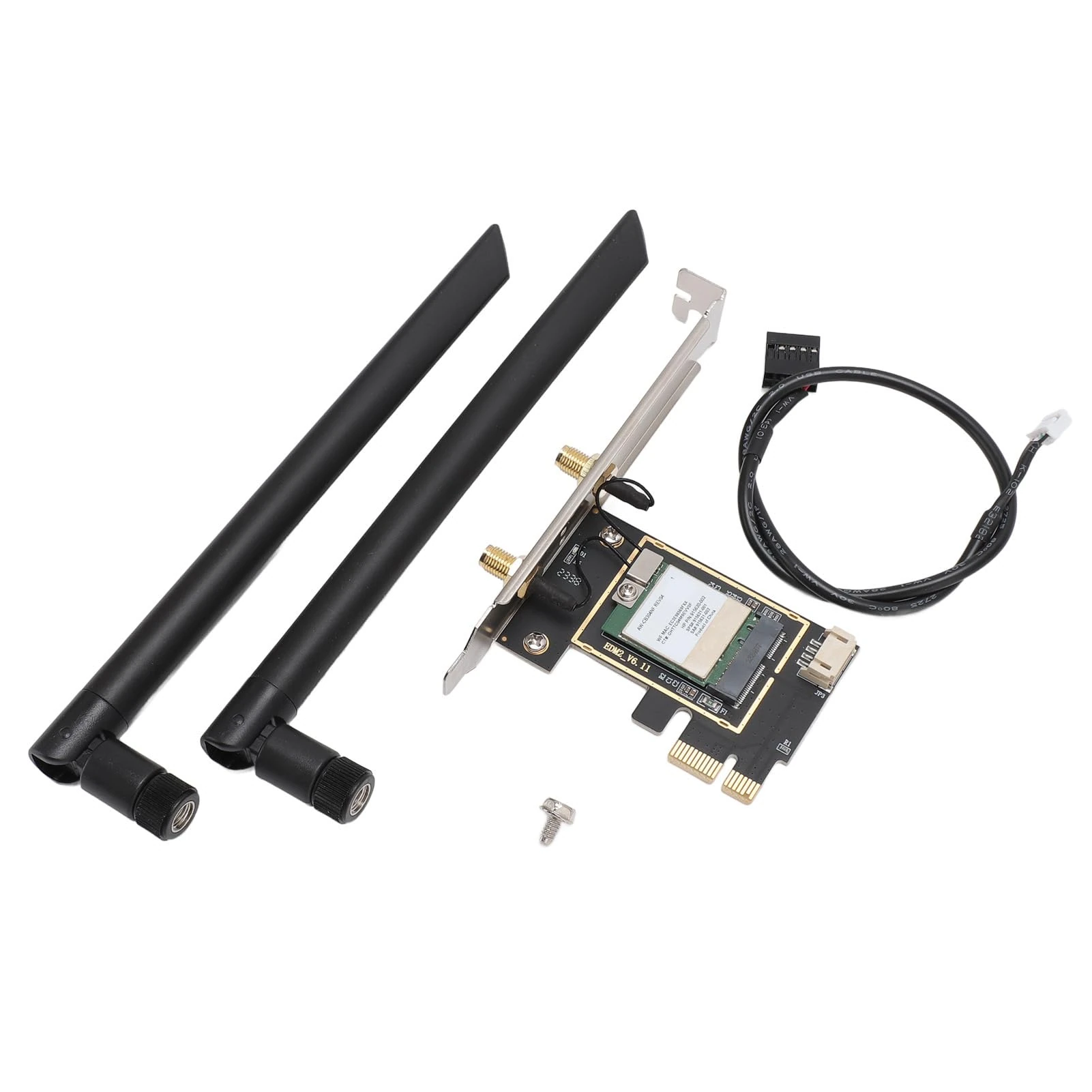 Elprico WiFi Adapter,AW CB304NF RTL8821CE PCIe Wireless Network Card,2.4G 5G Dual Band Bluetooth 4.2 WiFi Card