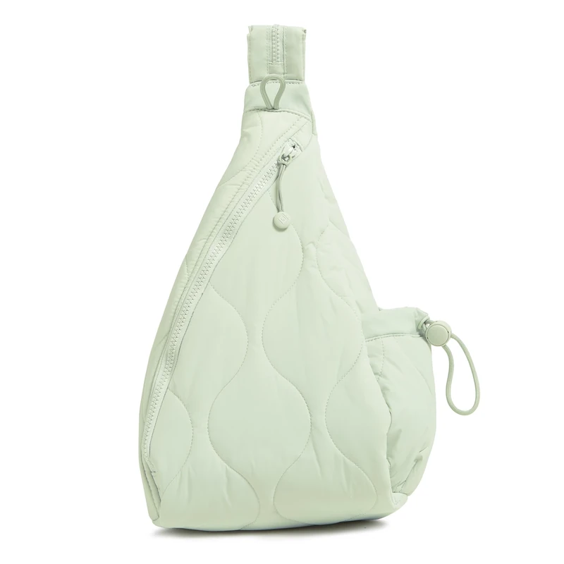 Vera Bradley Women's Featherweight Sling Backpack Bag, Calm Mint, One Size