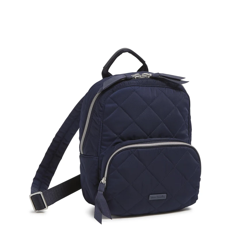 Vera Bradley Women's Performance Twill Mini Backpack, Classic Navy, One Size