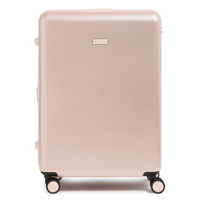 Vera Bradley Women's Hardside Rolling Suitcase Luggage, Rose Quartz, 26" Check in