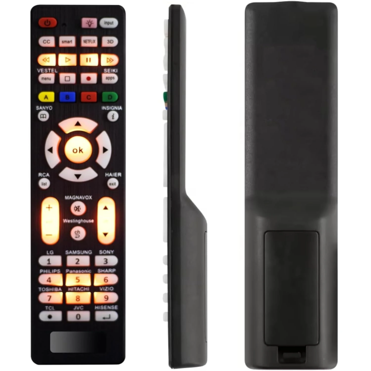 Universal TV Remote Control for Samsung,LG, Sony, Sharp, Vizio, Philips, Toshiba, Hitachi, Sanyo, JVC, TCL, Hisense, Vestel, Seiki, Insignia, Magnavox, haier, Panasonic All Series TV