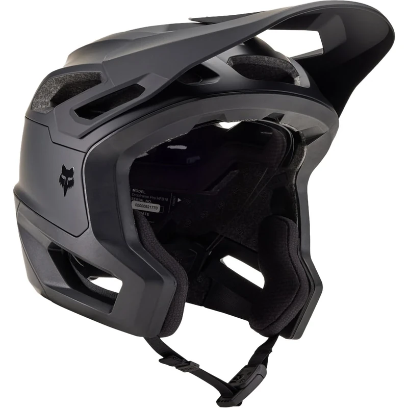 Fox Dropframe Pro Helmet in Matte Black Medium, Black