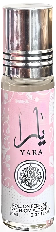 Yara 10ml by Lattafa Perfume Oil for Women- Arabian Attar Roll on Floral Soft Powderey Vanilla