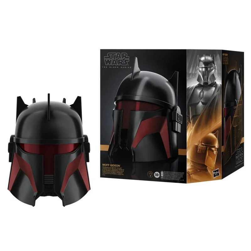 Star Wars The Black Series Moff Gideon Premium Electronic Helmet with Light FX, Adult Roleplay Item