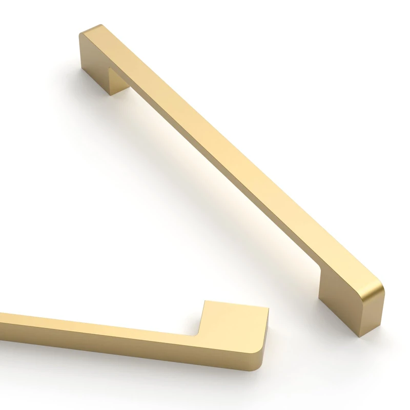 Asidrama 10 Pack 7.5 Inch(192mm) Brushed Gold Cabinet Pulls Gold Kitchen Cabinet Handles, Cabinet Pulls Kitchen Cabinet Hardware for Cupboard Drawer Handles