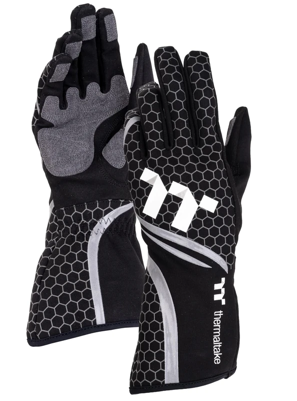 Thermaltake Sim Gloves | Simulator Accessories | Anti‑Slip Palm | Touchscreen Compatible | Breathable Fabric | Black | M