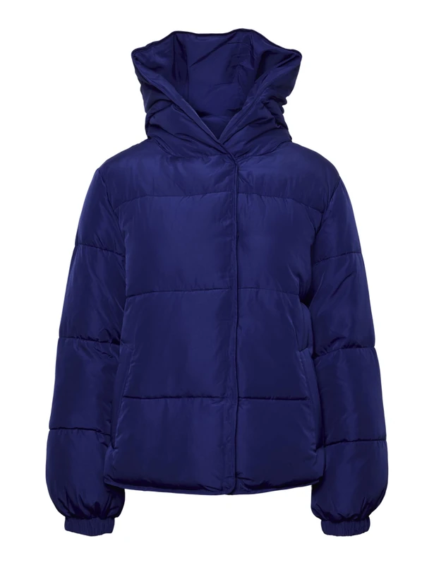 PIECES Women's Pcnell Puffer Jacket Bc Quilted, Bellwether Blue, M
