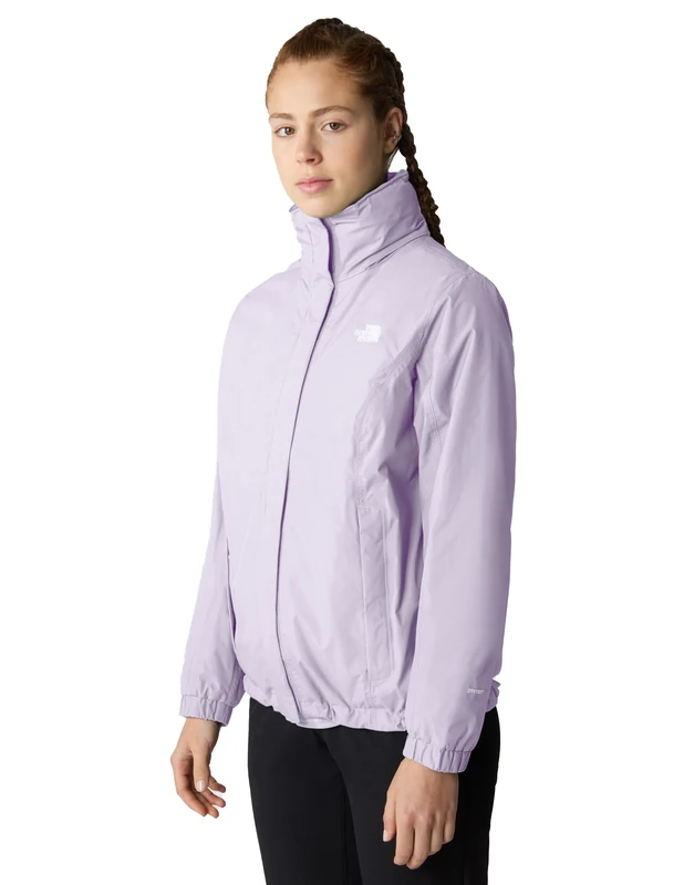The North Face - Women's Resolve Jacket - Waterproof and Breathable Hiking Jacket- Icy Lilac, M