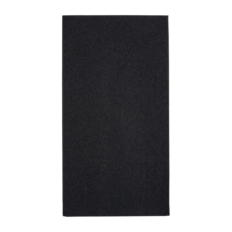Fiesta Recyclable Tablin Dinner Napkin Black 40x40cm Airlaid 1/8 Fold (Pack of 500)