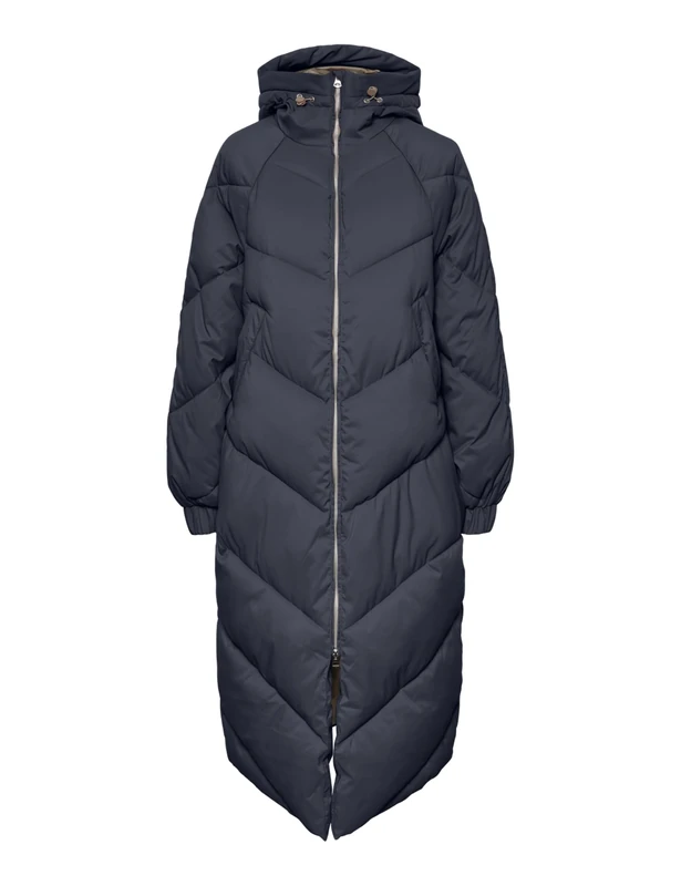 PIECES Women's Pcnocelyn Puffer Jacket Quilted Coat, OmbrÉ Blue, M