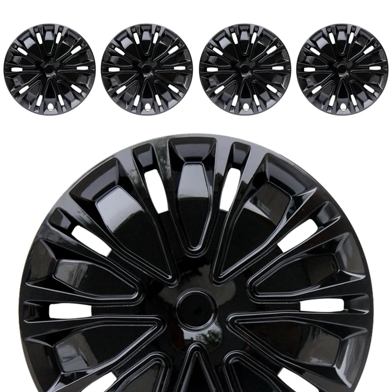 Hubcap Wheel Cover Replacement R16 Hub Caps Universal Wheel Rim Cover ABS Material Exterior Accessories for Car Truck SUV -Set of 4