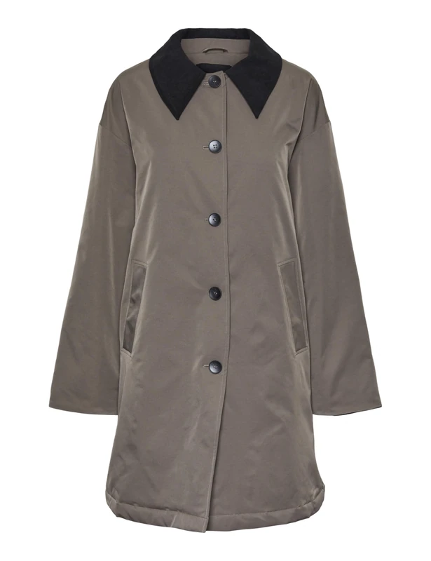 PIECES Pcnorm Corduroy Jacket, Morel/Detail:Chocolate Brown, M