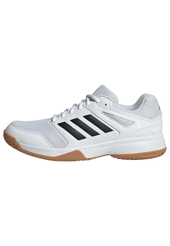 adidas Men's Speedcourt Mens Indoor Shoes, Cloud White/Core Black/Gum, 12.5 UK