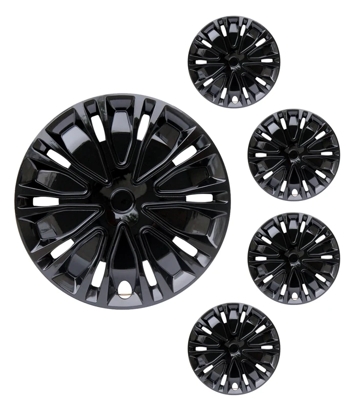 Hub Caps Wheel Cover Replacement R15 Hub Caps Universal Wheel Rim Cover ABS Material Exterior Accessories for Car Boot SUV Pack of 4