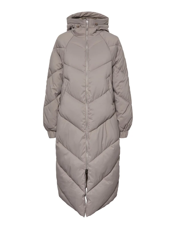 PIECES Pcnocelyn Puffer Jacket, Taupe Gray, XS