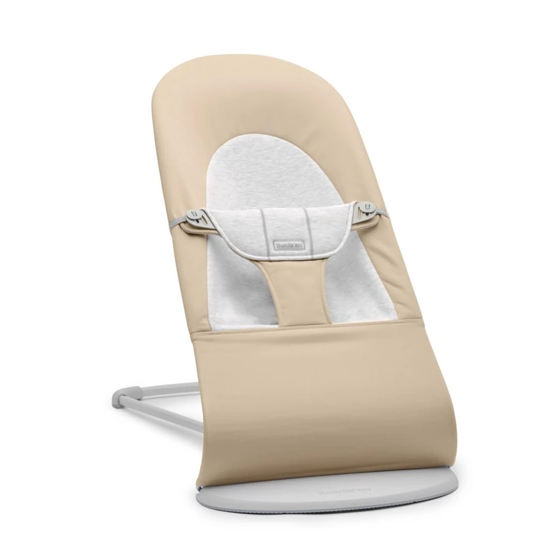 BabyBjorn Babysitter Balance Soft - Beige/Grey Bouncer