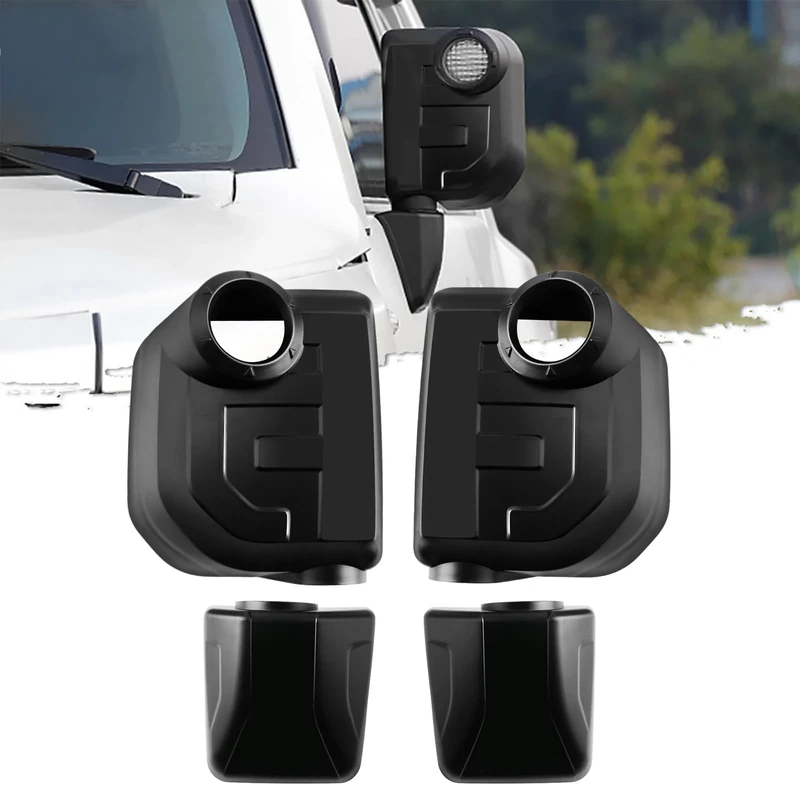 For Toyota FJ Cruiser Mirror Cover - Tesmirror Upgrade Door Rear View Mirror Cover for Toyota FJ Cruiser Accessories 2007-2021 Car Mirror Caps Side Rear View Mirror Cover