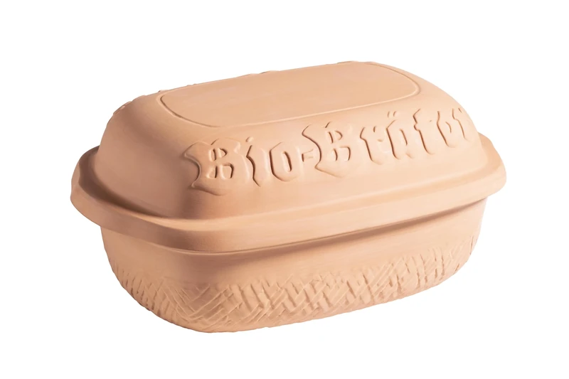 MÄSER 934115 Organic Casserole Pot with Lid, Holds Approx. 4.5 L, Ceramic Pot for Gentle, Fat-free Steaming, as a Roman Pot (Dutch Pot) for Roasting, Stewed or Casserole in the Oven, Natural Clay