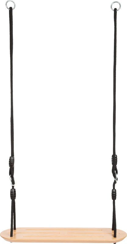 small foot Board Swing XL "Black Line", extra-wide wooden swing for kids and adults, for ages 3+ years, 12407