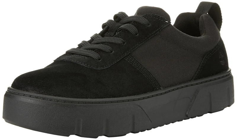 Timberland Women's Laurel Court Low Lace-up Trainers, Black Suede, 36 EU Weit