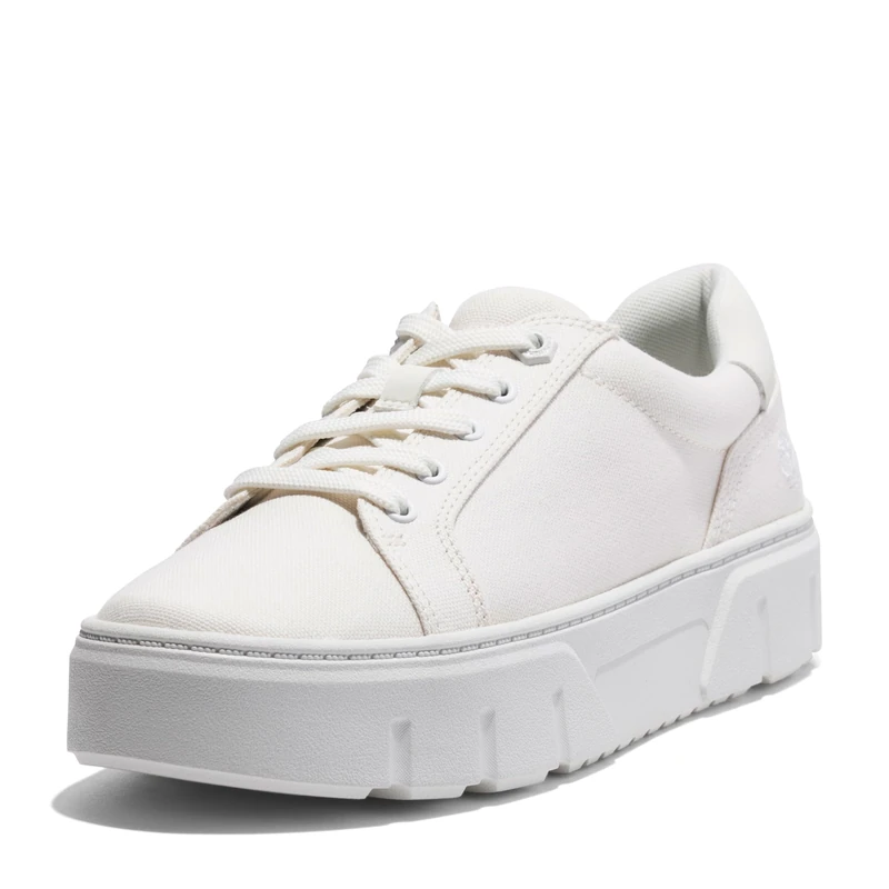 Timberland Women's Laurel Court Trainers, White Canvas., 39.5 EU Weit
